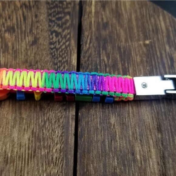 New york lanyard keychain colorful bright rainbow MISC - Picture 3 of 4